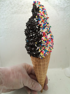 waffle mix sprinkles cone